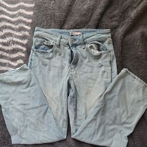 SO Blue Boyfriend Jeans Light Wash Casual